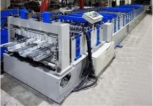 China Metal Deck Roll Forming Machine , Floor Tiles Manufacturing Machines Fully Auto factory