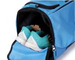 Mens Travel Duffel Bag , OEM Nylon Ripstop Blue Sports Bags Lightweight