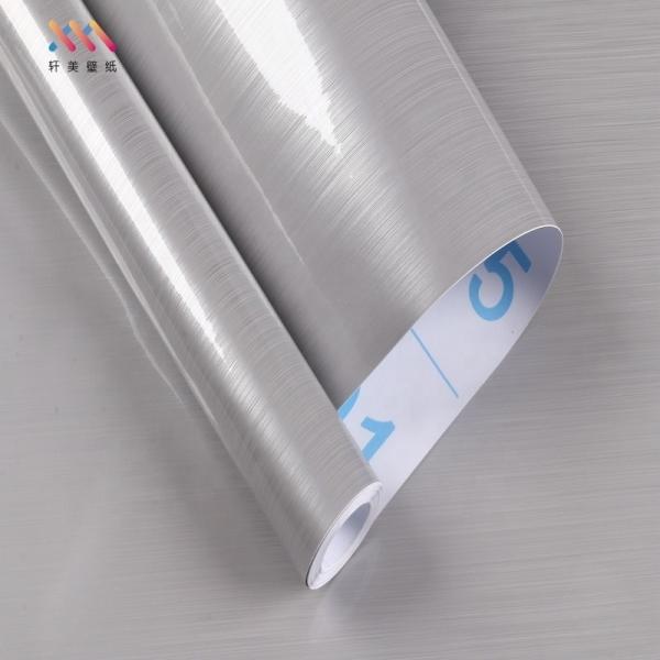 China metallic film Self Adhesive Wallpaper Roll Modern Design Style and Durability factory