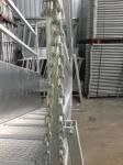 Galvanized mobile cattle loading ramp