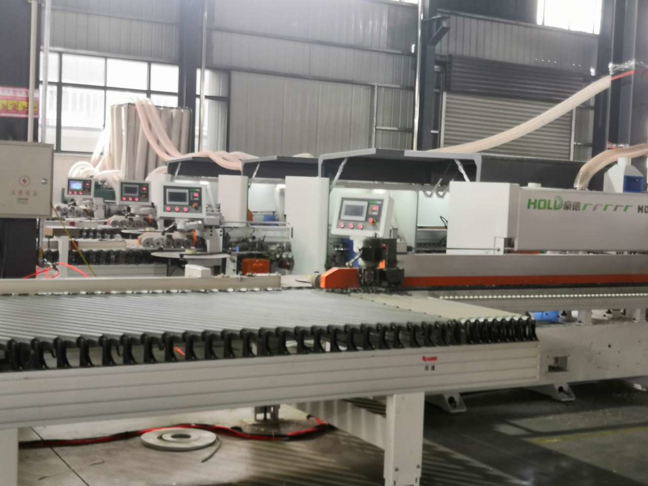 300X300 Two Sided Panel Furniture Production Line Edge Banding Equipment