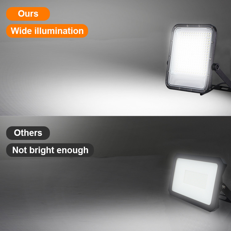 outdoor 150W LED floodlight IP65waterproof AC160-265V 170lm/W gray color aluminum