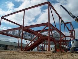 Steel Workshop / Warehouse Structural Steel Fabrications Multifunctional Double