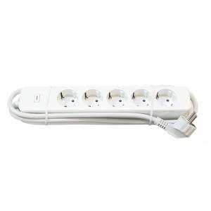 China 5 Way European Standard 16A Wi-Fi Smart Power Strip Power Metering factory