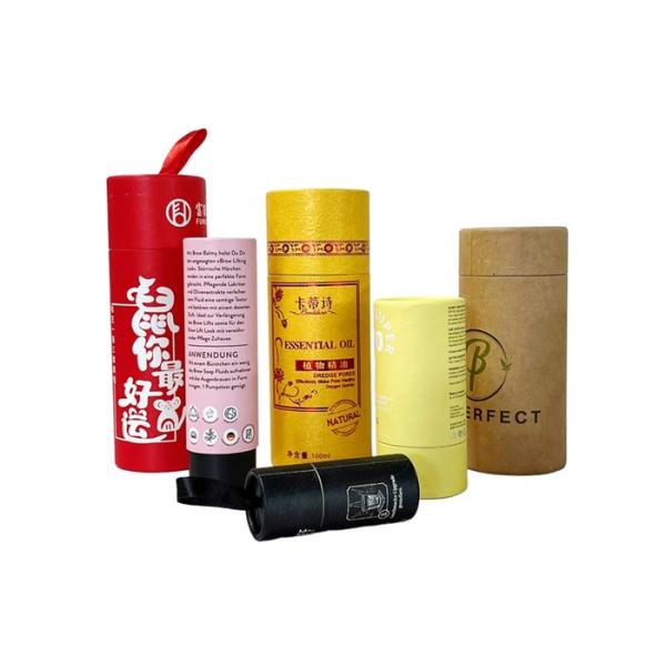 China Customization Cosmetic Paper Packaging Tubes Cylinder Cardboard Container factory