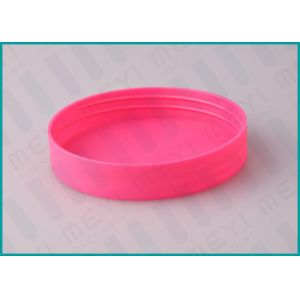 85mm Pink Screw Top Caps / Plastic Threaded Plastic Caps For Cosmetic Jars