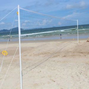 White Color Portable Volleyball Training Net With Carrying Bag