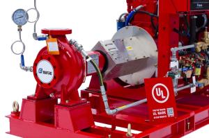 China Electric Motor End Suction Fire Pump , Fire Fighting Pump Water Pump 300GPM 86PSI factory