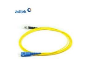 China ST-SC / UPC Simplex 9 / 125 Singlemode Fiber Cable 3M PVC Yellow factory