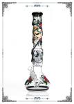 PHOENIX STAR 18" Beaker Glass Bongs 12 Arms Perc Borosilicate Glass Bong