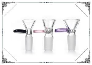 China Pink Clear Blue Glass Bowl Accessories Water Pipe 14.4MM 18.8MM Joint Accessory factory