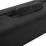 Shockproof Zipper Closure Black EVA Speaker Case