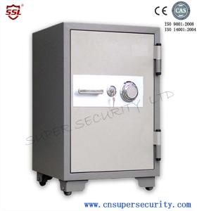 China Government 120 Minutes Fireproof Document Safe Cabinet box with 2 Steel Live Action Draw Bolts / 1 Drawer for banks factory