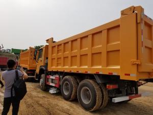 China Affordable 6X4 Dump Trucks with Horsepower 351-450hp and White/Red/Customized Color factory
