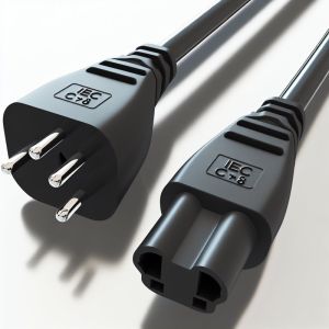IEC C7 to C8 Power Extension Cable for TV DVD Laptop PS2
