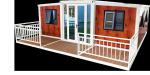 Multi-Person Living Accommodated 40ft Assembled Living Dwellings with Corrugated