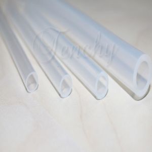 China Customized High Temp Silicone Tubing Shock Resistant , 30-80A Hardness factory