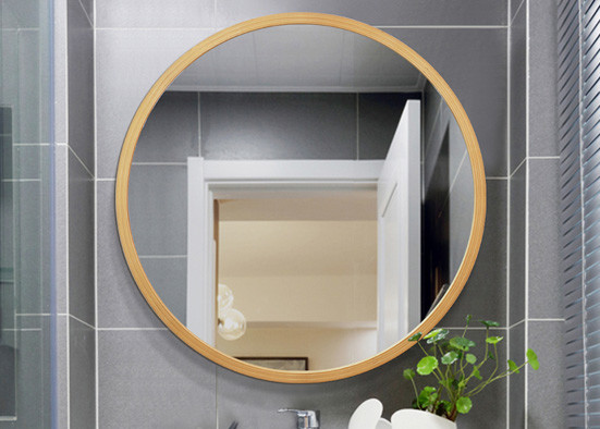 3-6mm Framed Bathroom Mirrors , Exquisite Appearance Big Decorative Wall Mirrors
