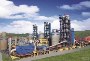China 1000tpd Rotary Kiln Cement production line factory