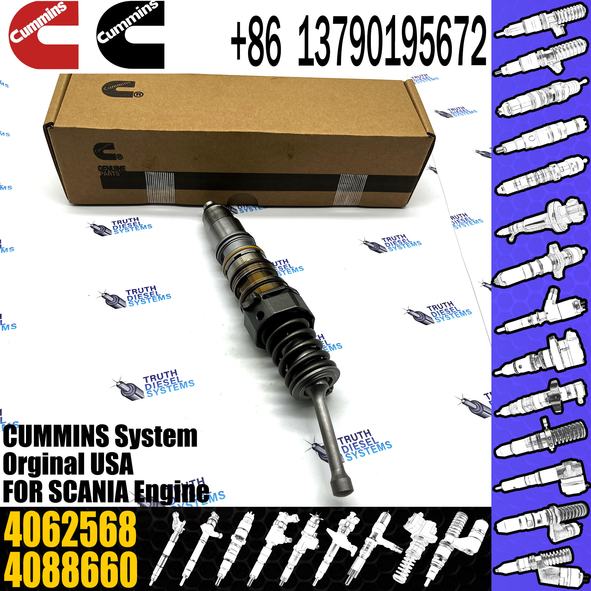 Fuel Injector 4010226 4409521 4062568 4062568PX For cummins