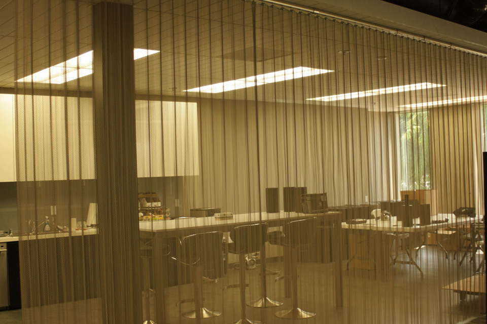Decorative Metal Wire Mesh / Chain Melt Mesh For Architecture Decoration
