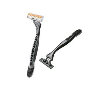 China Men Hotel Disposable Plastic Safety Razor With Three Blades Multifunctional factory