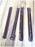 Dark Brown Color Fgv Drawer Slides Abs Roller Wheel Nylon Runner Durable