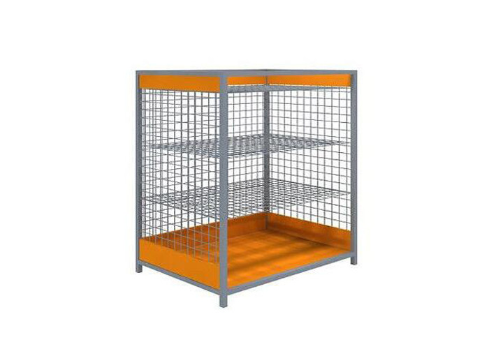 Practical Metal Frame Promotion Display Counter Simple Style For Shopping Mall