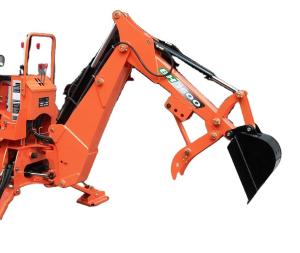 China Compact 3 Point Hitch Tractor Mounted Backhoe 30hp For Farm Digging factory