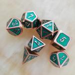 Enamel Crafts Solid Metal Dice Set Bude Men'S Door Cruch DND RPG