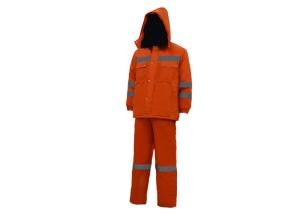 China Eco Friendly Hi Vis Workwear Hoodies , Winter Safety Jackets Reflective No Pilling factory