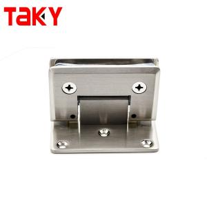 China Sliver Chrome Finish Shower Door Hinges for Foldable Glass Door Excellent Value factory