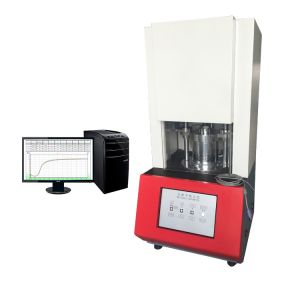 Lab Computer Servo No Rotor Moving Die Rheometer Plastic Vulcanized Rubber