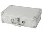 Pink Cosmetic Case 90 Degree Open and Multi - Purpose Aluminum Makeup Case For