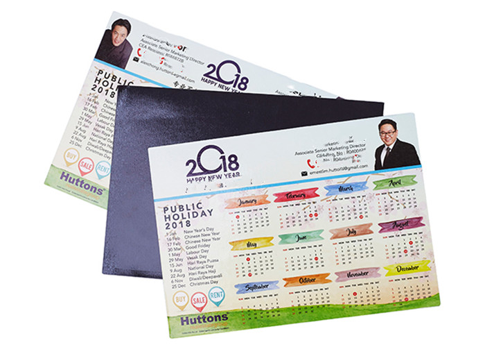 Custom Advertising Fridge Magnet, Magnetic Business Card With Calendar