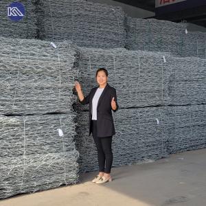 China 3X1X0.5m Mesh Gabion Box Made by KN Gabion Basket Manufacture in Anping factory