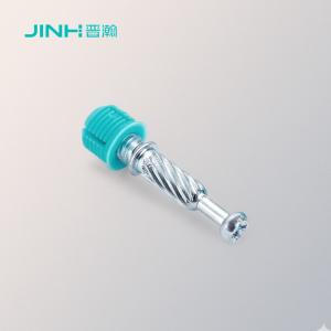 China Jh-2147 Tapered Cam Dowel Screw 36mm High-Torque Cabinet Joinery Pin For Particle Board Furniture factory