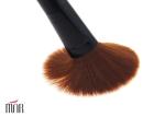 Black Natural Contour Makeup Blush Brush Cosmetic With Plastic Handle