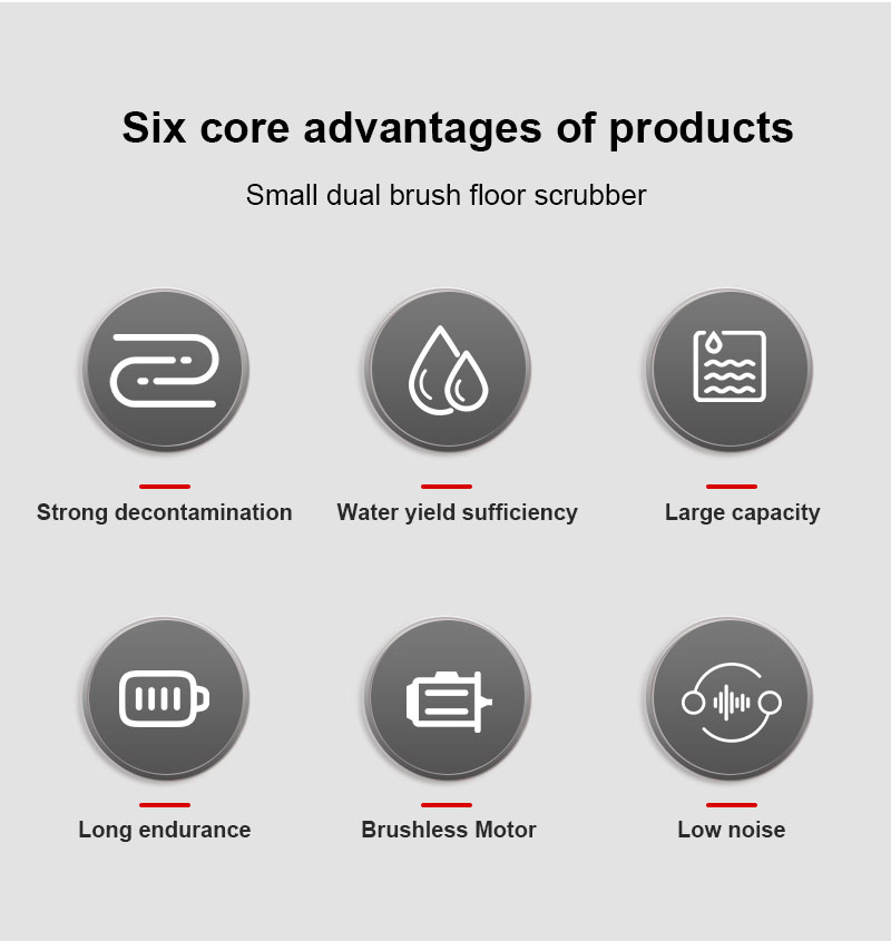 KW8 commercial floor cleaning machine features