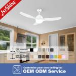 CCC Certified 1stshine White 220V DC Motor 5 Speeds Remote Control LED Ceiling