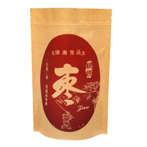 ISO9001 Laminated See Through Pouches Resealable Kraft Paper Bags With Window