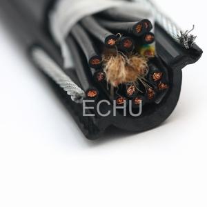 China Flexible Round Traveling Control Cable for cranes or other appliances RVV(2G) 20Cx1.5SQMM in black color factory
