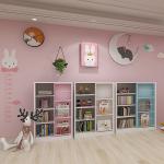 Cartoon Steel Book Storage Filing Cabinets Colorful For Kids