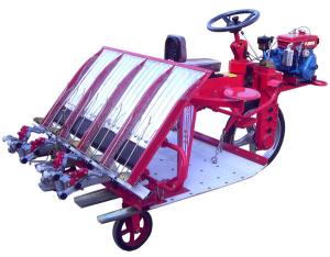 China 4 rows Paddy Rice transplanter suit for family farm factory