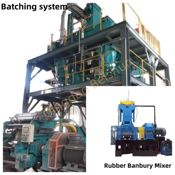 80L Working Volume Falling Type Rubber Banbury Mixer Adopts Automatic Batching
