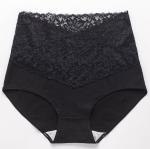 Sexy High Waist Womens Underwears Plus Size Lace Design Cotton Undies Shape