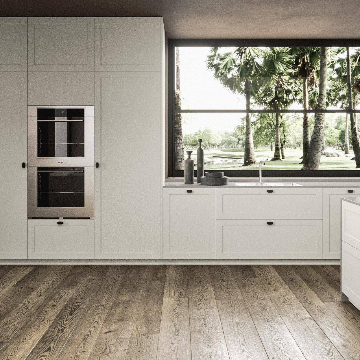 Complete Modern Designs Kitchen Furniture White Shaker Lacquer Kitchen Cabinet For Contractors