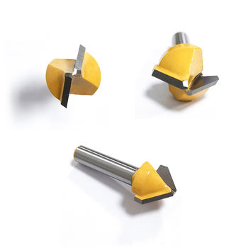 Carbide 90 Degree Woodworking Router Bit V Groove Router Wood Cutter 55HRC