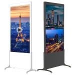 Ultra Thin Floor Standing Advertising Display Digital Signage For Supermarket