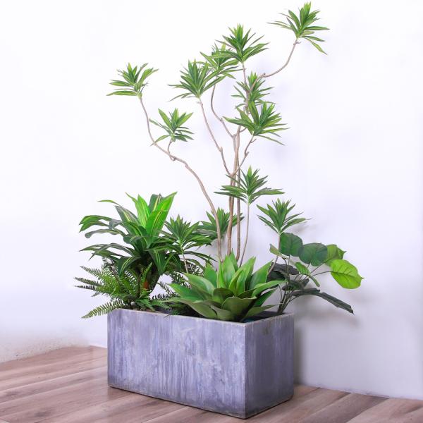 Natural Wood Artificial Landscape Trees Lily Bamaboo For Home Decor Evergreen No
